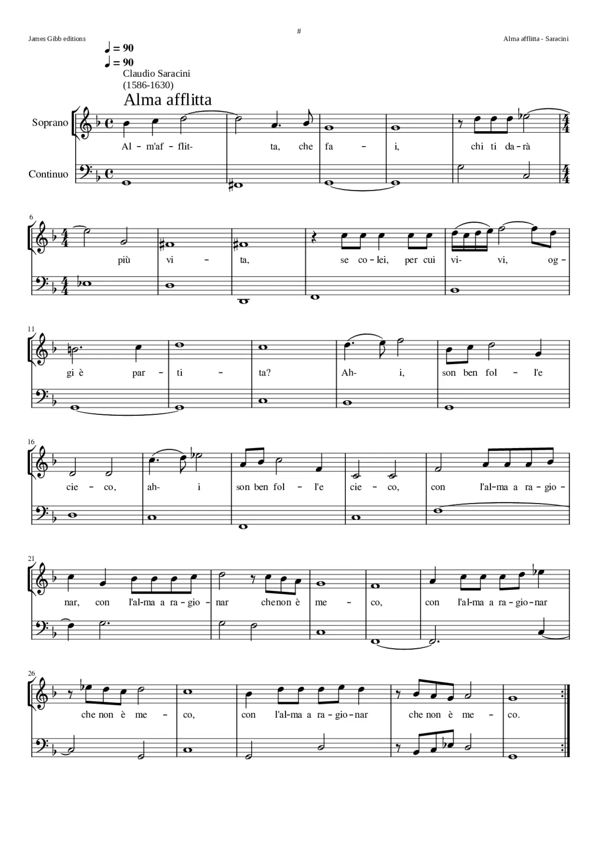 Alma afflitta - Page 1