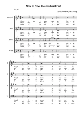 Now, O now, I needs must part