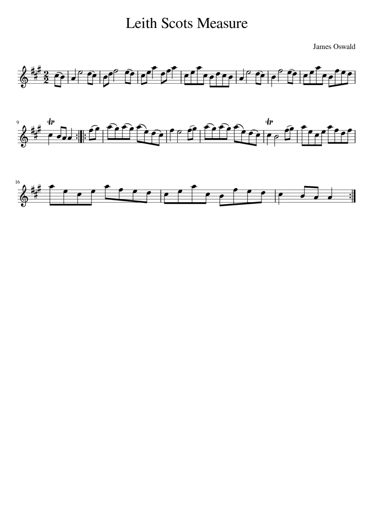 Leith Scots Measure - Page 1