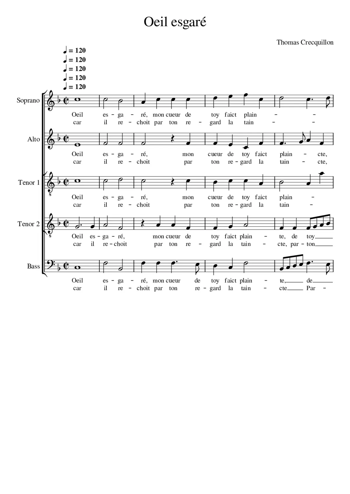 Œil esgaré - Page 1