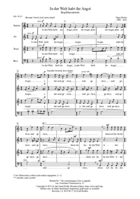 In der Welt habt ihr Angst