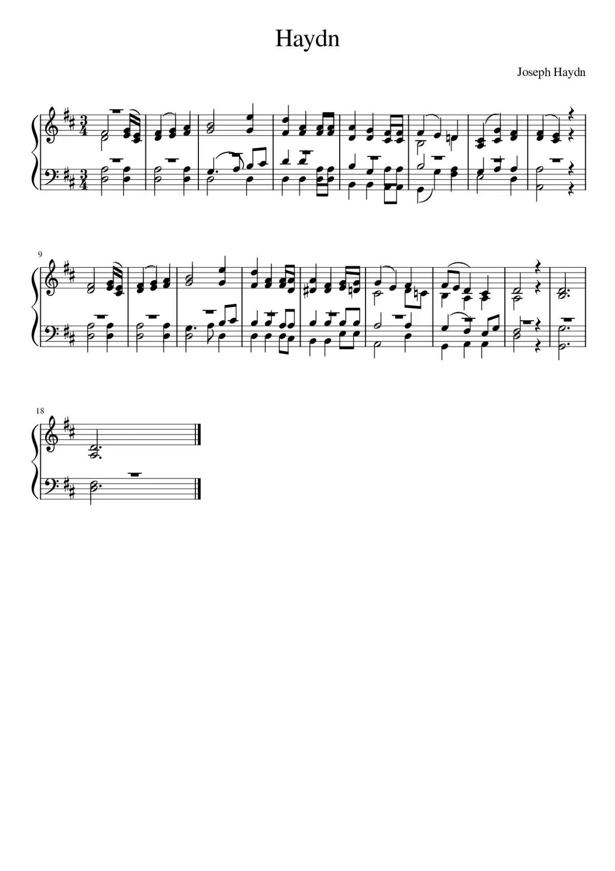 Haydn - Page 1