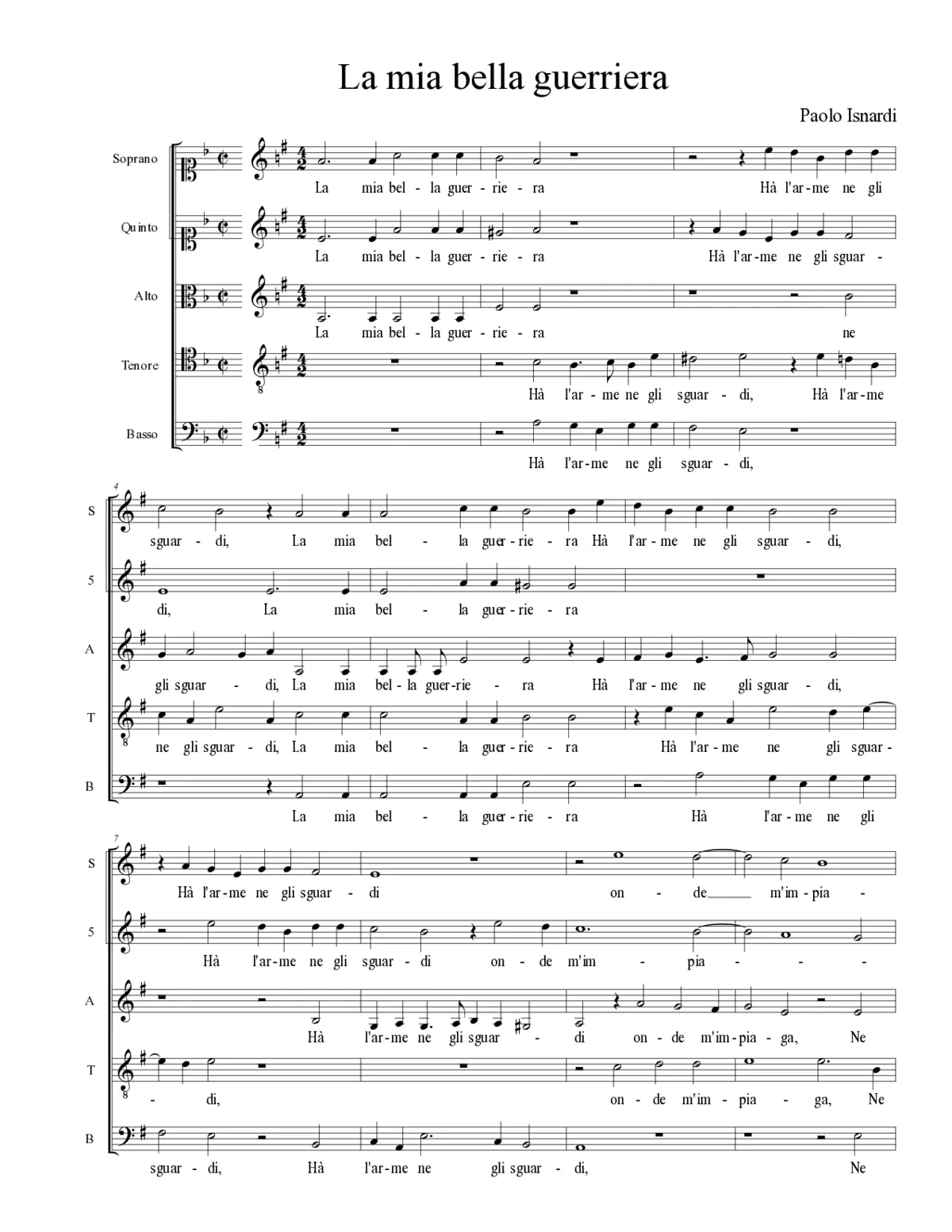 La mia bella guerriera - Page 1