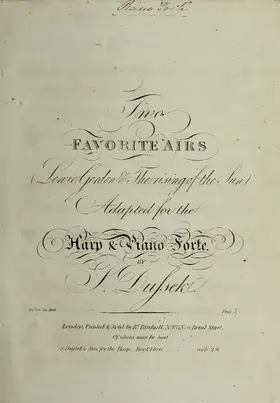 2 Favorite Airs adapted for Harp and Piano