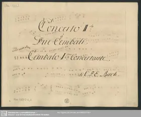 Harpsichord Concerto in D major