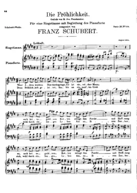 Die Fröhlichkeit, D.262