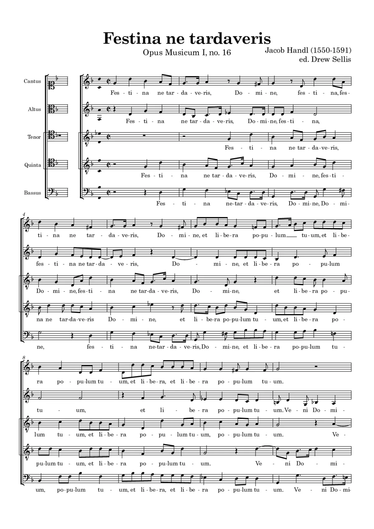 Festina ne tardaveris - Page 1