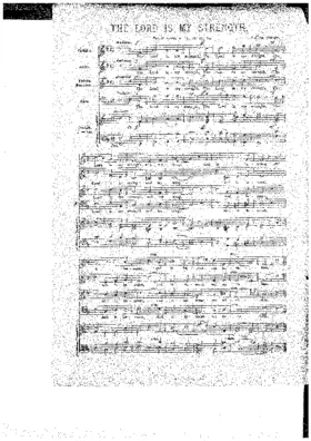 The Lord is my strength