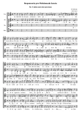 Judas mercator pessimus, ZWV 55:05