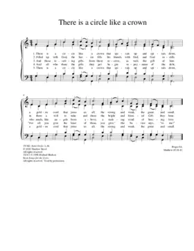 There is a circle like a crown