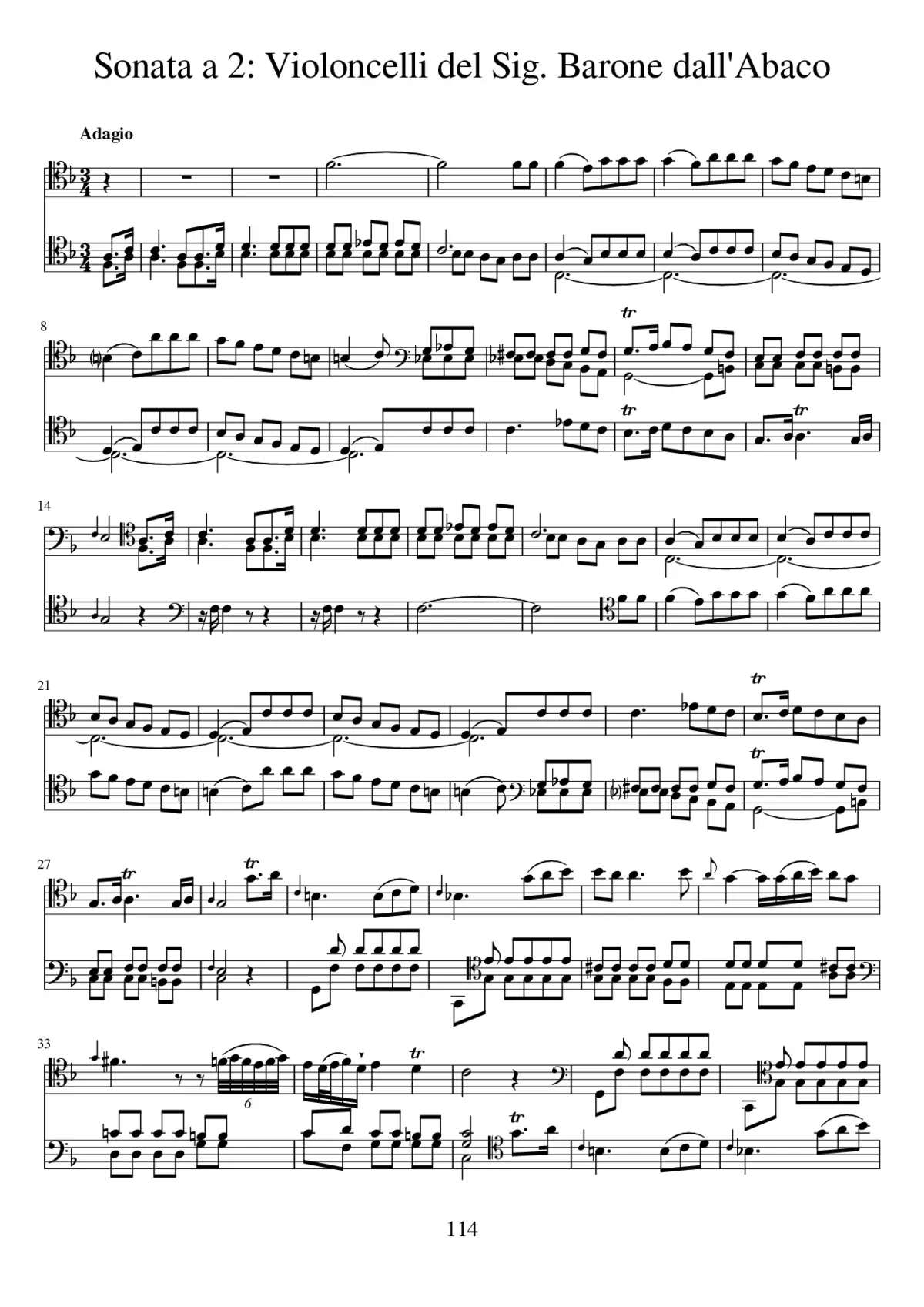 2 Sonatas for 2 Cellos - Page 1