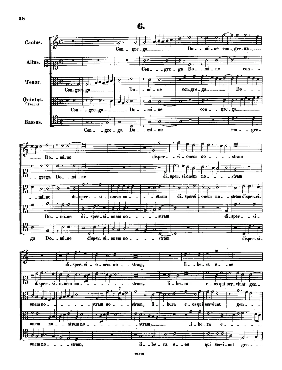 Congrega Domine dispersionem - Page 1