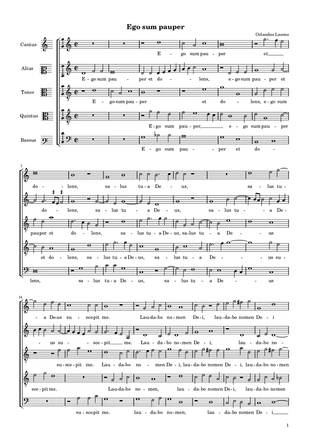 Ego sum pauper - Page 1