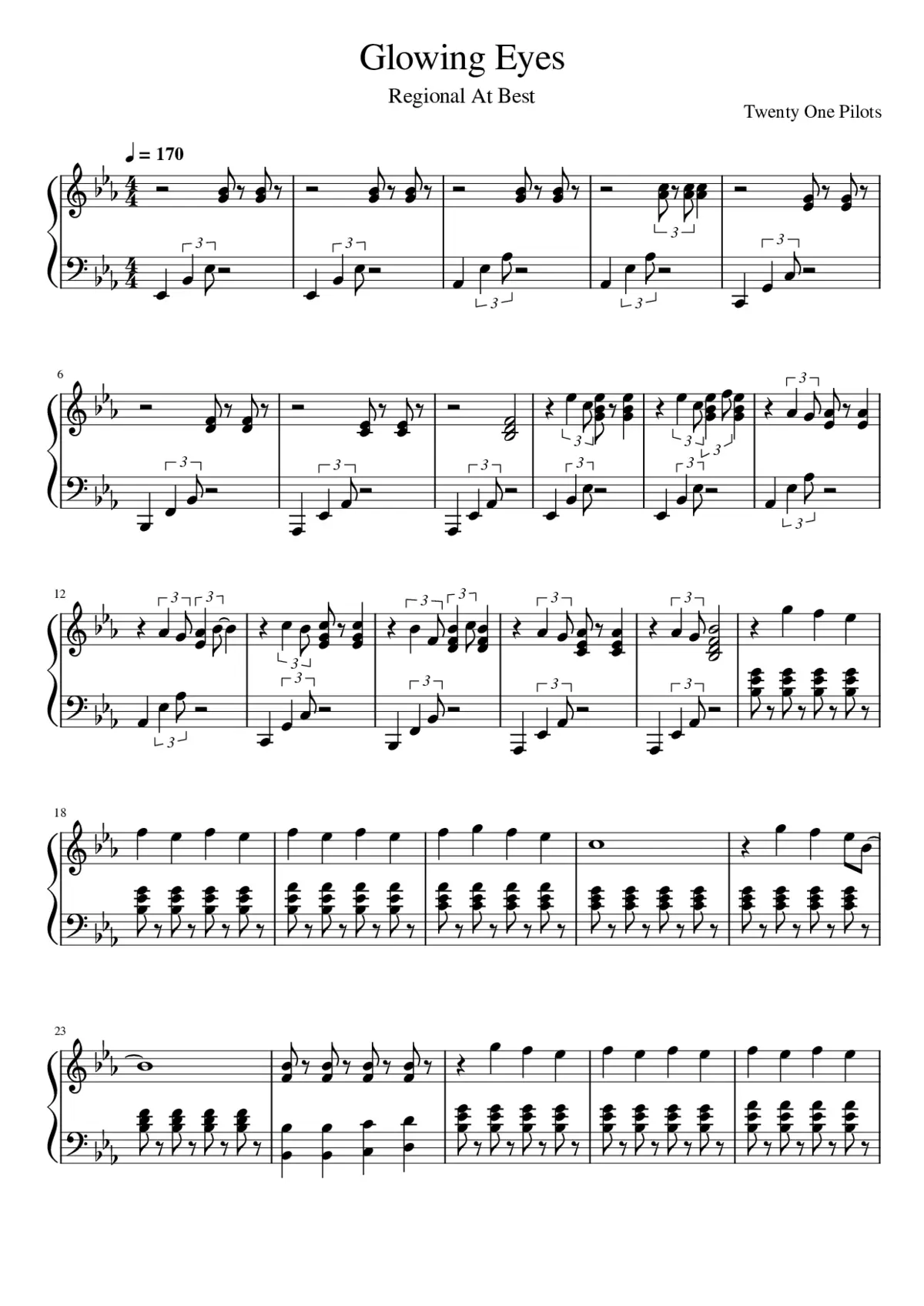 glowing eyes - Page 1