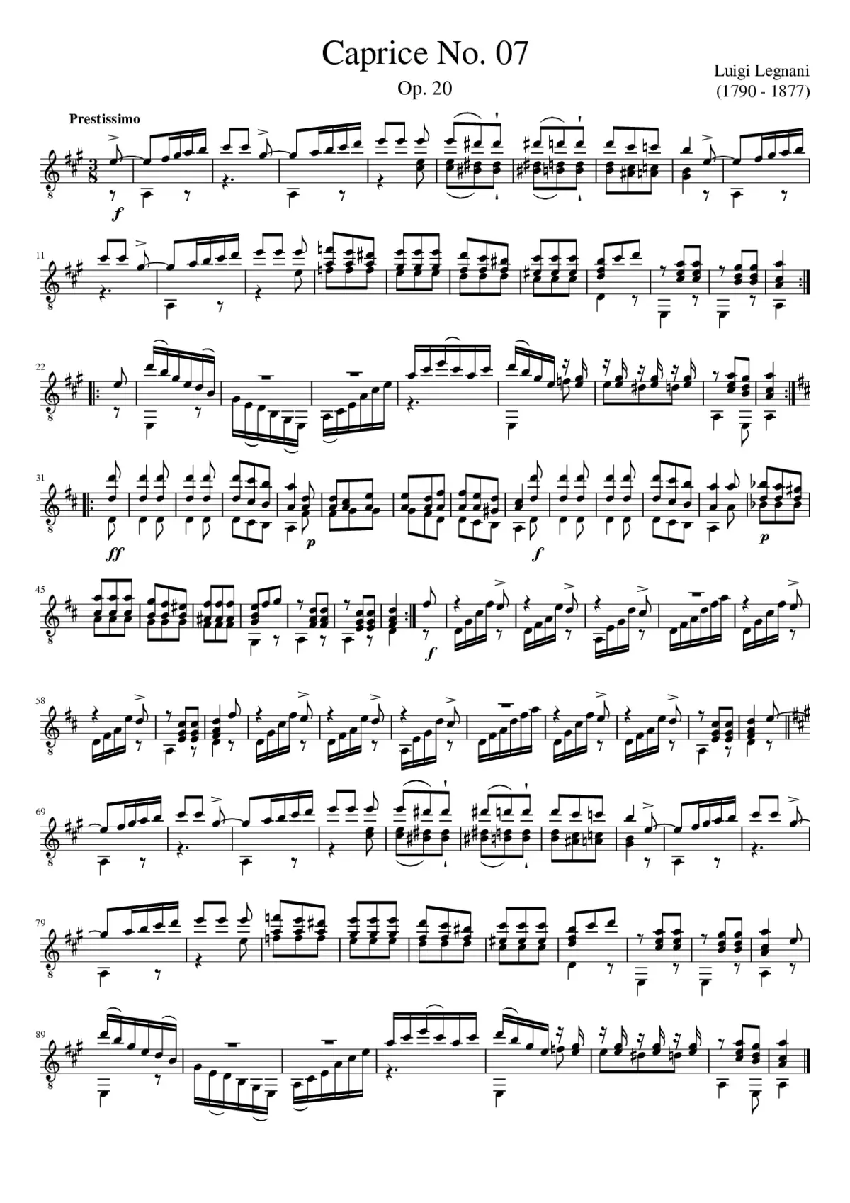 36 Caprices Op.20 - Page 1