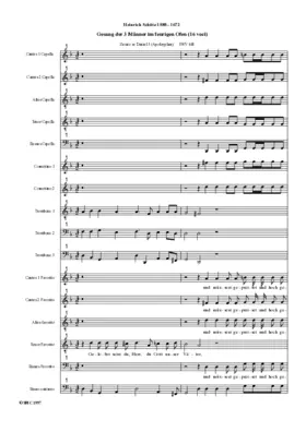 Gesang der drei Männer im feurigen Ofen, SWV 448