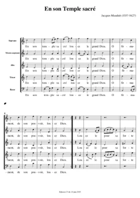 En son Temple sacré