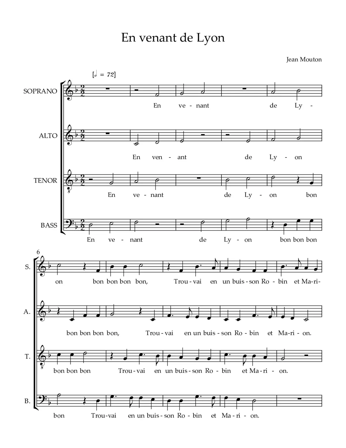 En venant de Lyon - Page 1