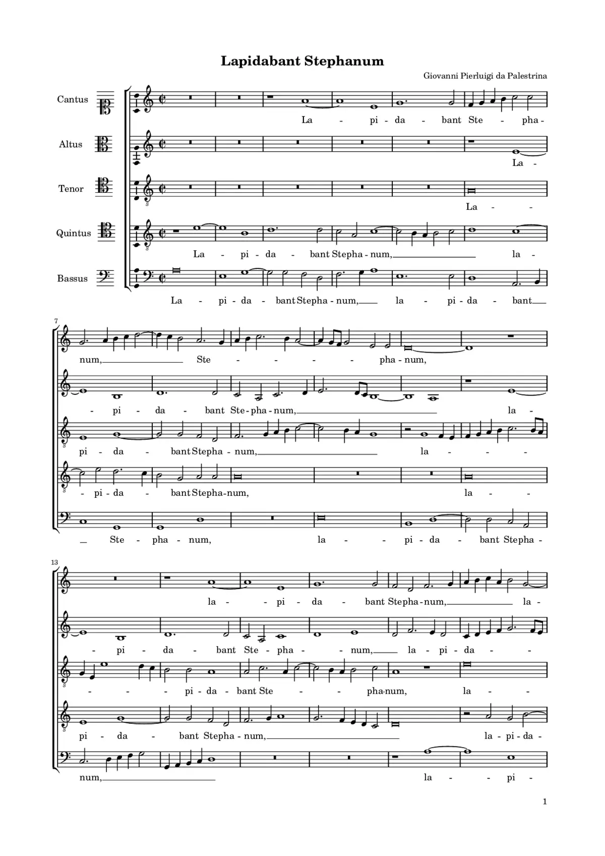 Lapidabant Stephanum a 5 - Page 1
