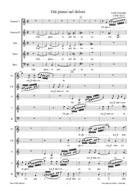 Già piansi nel dolore