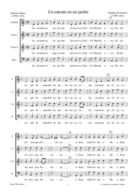 En entrant en un jardin