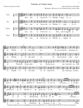 Canzon, se l’esser meco