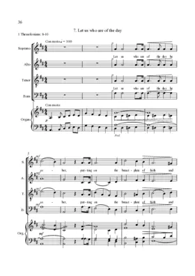 Let us who are of the day (No. 7 from 'Midnight Service')