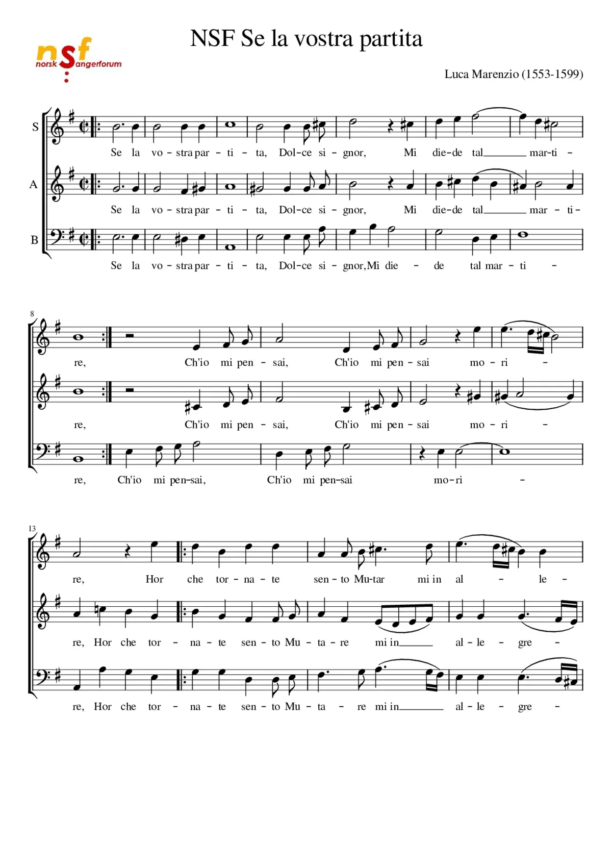 Se la vostra partita - Page 1