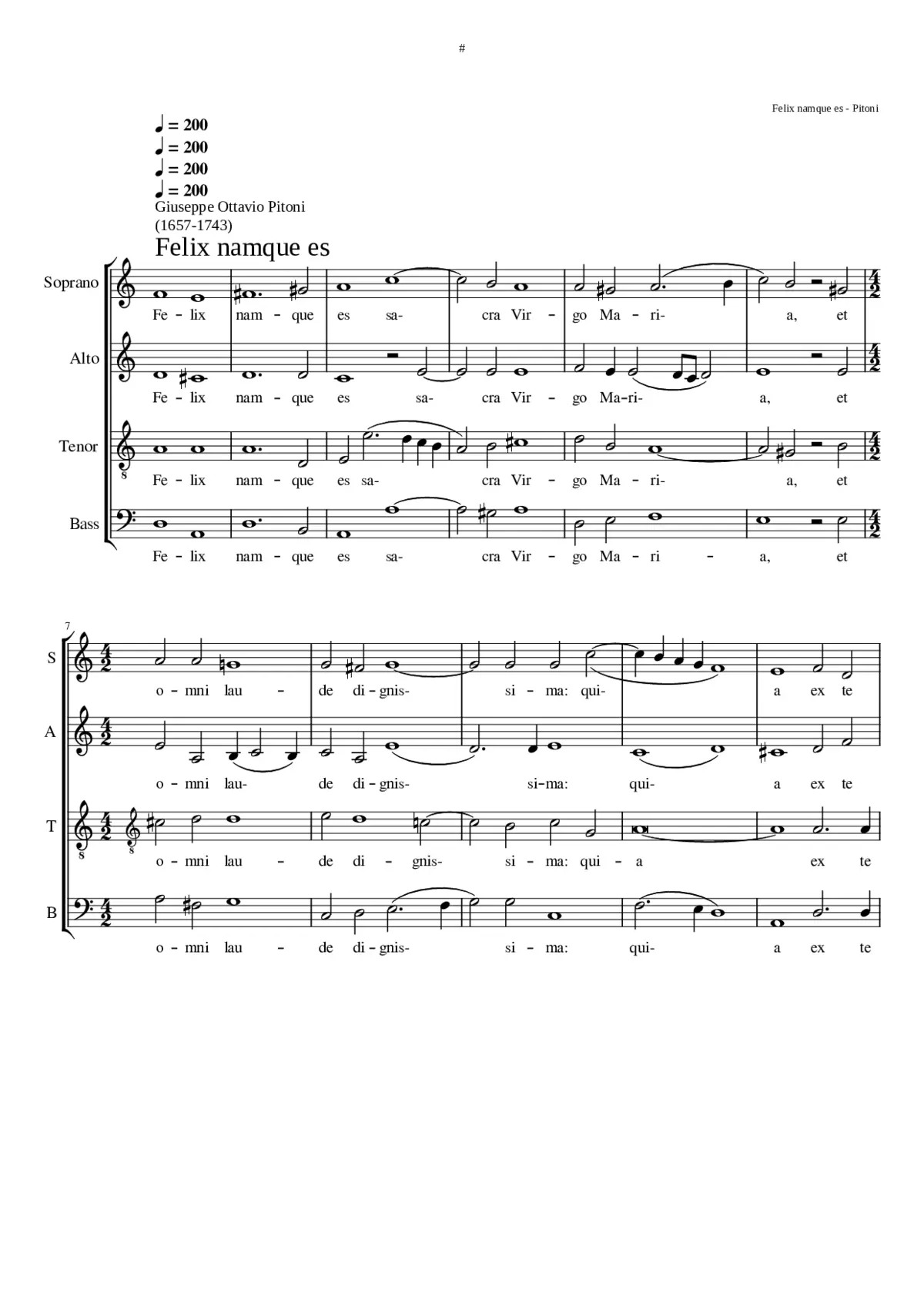 Felix namque es - Page 1