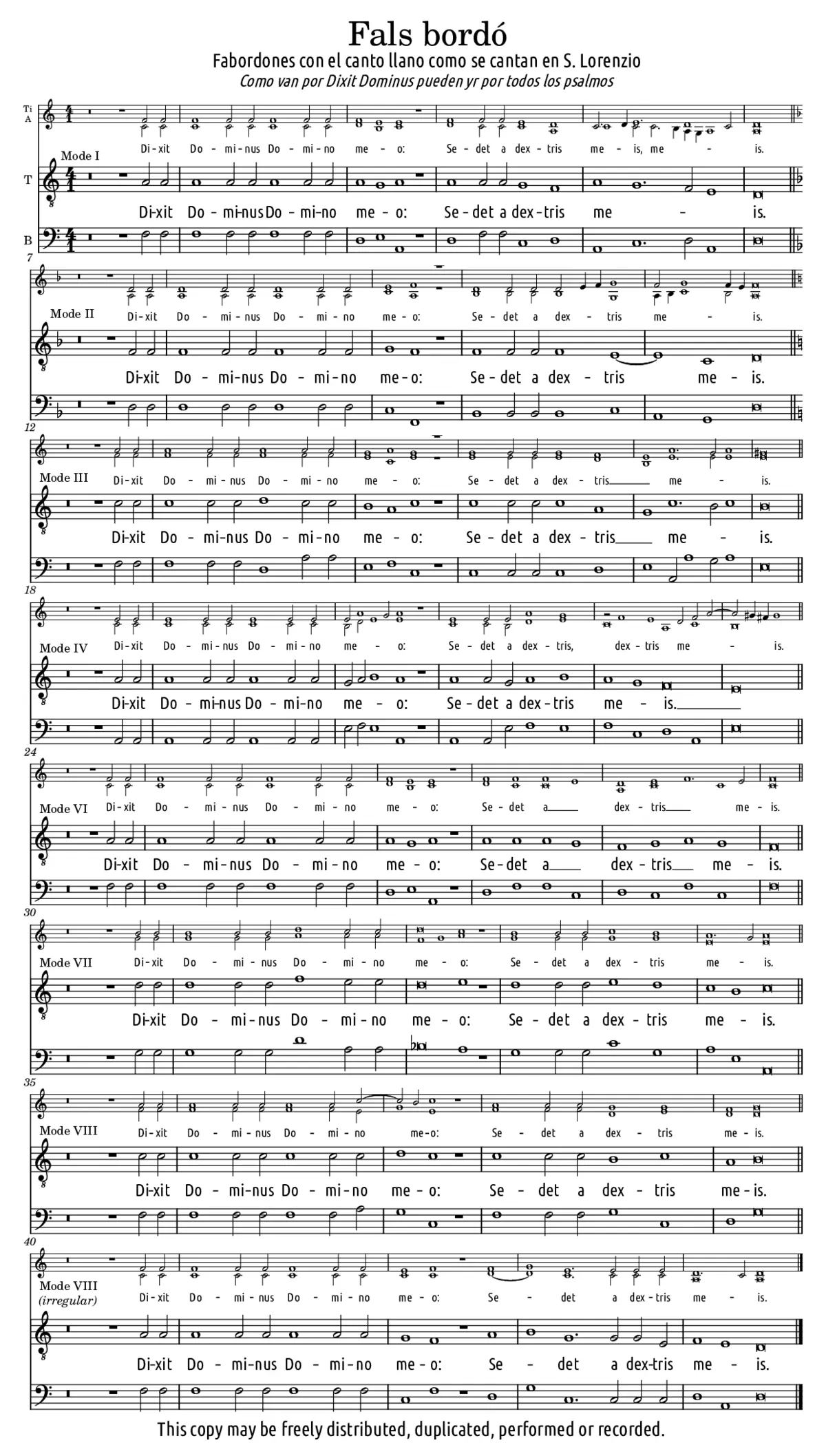 Fabordones como se cantan en S. Lorenzio - Page 1