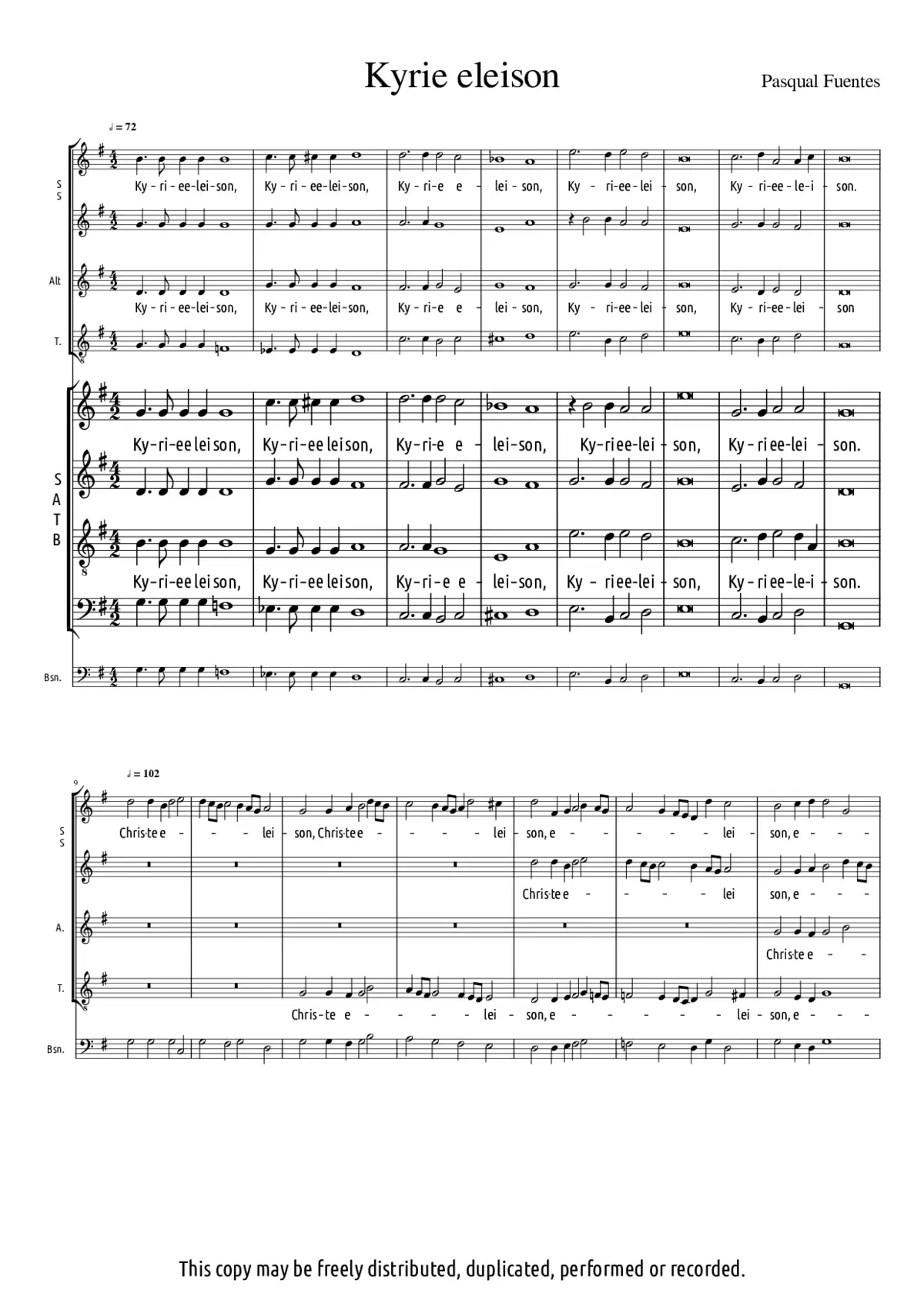Missa Iste Confessor - Page 1