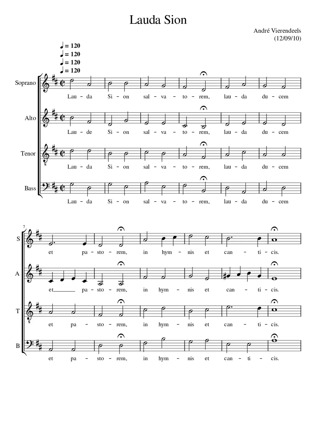 Lauda Sion I - Page 1