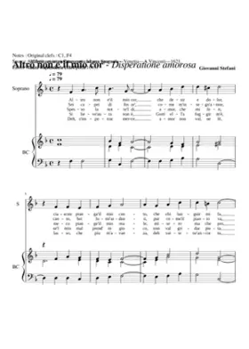 Altro non e'il mio cor - Disperatione amorosa