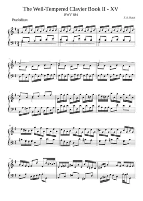 Prelude and Fugue in G major BWV 884