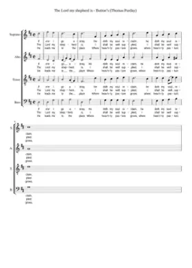 The Lord my shepherd is