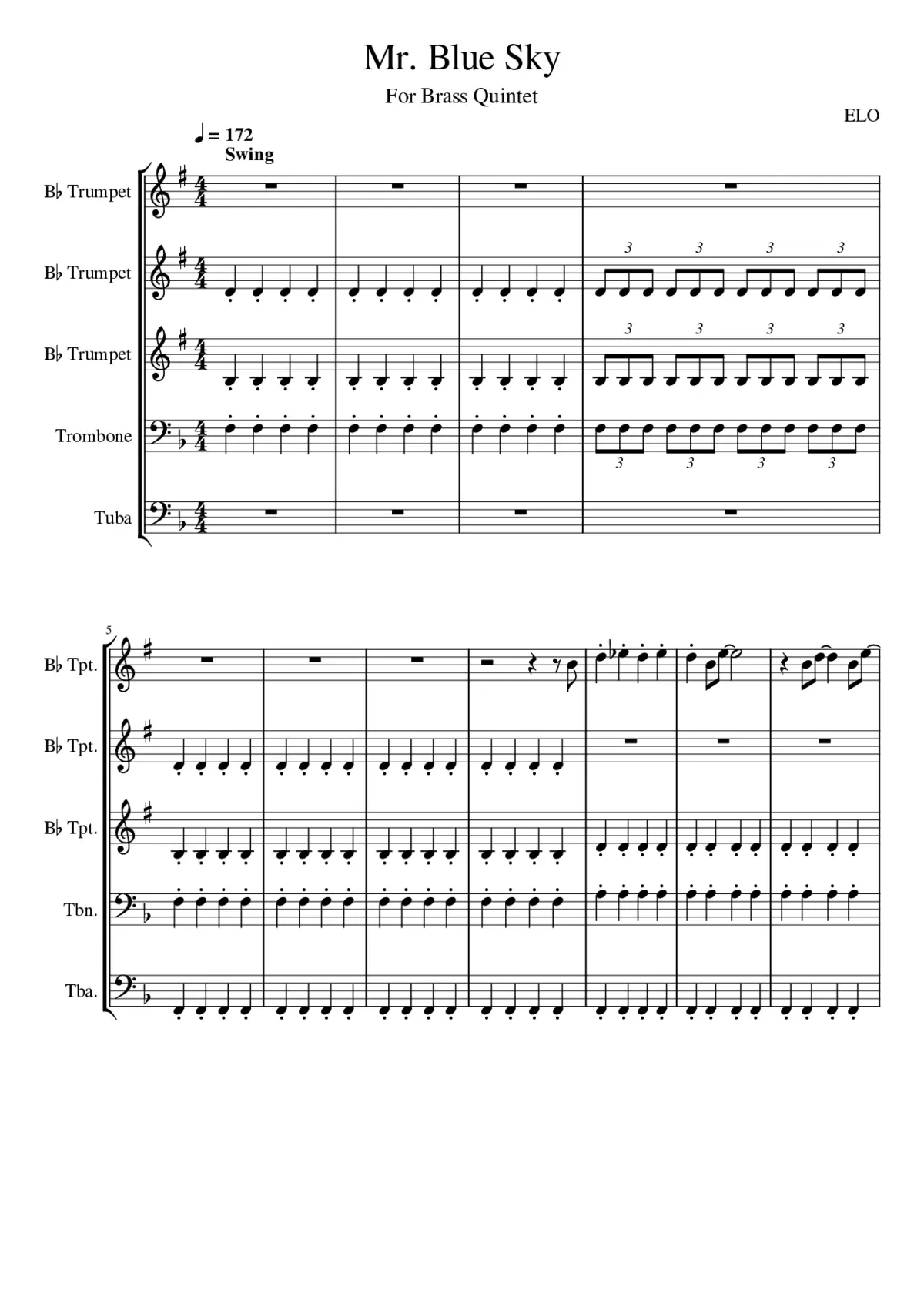 Mr. Blue Sky - Page 1