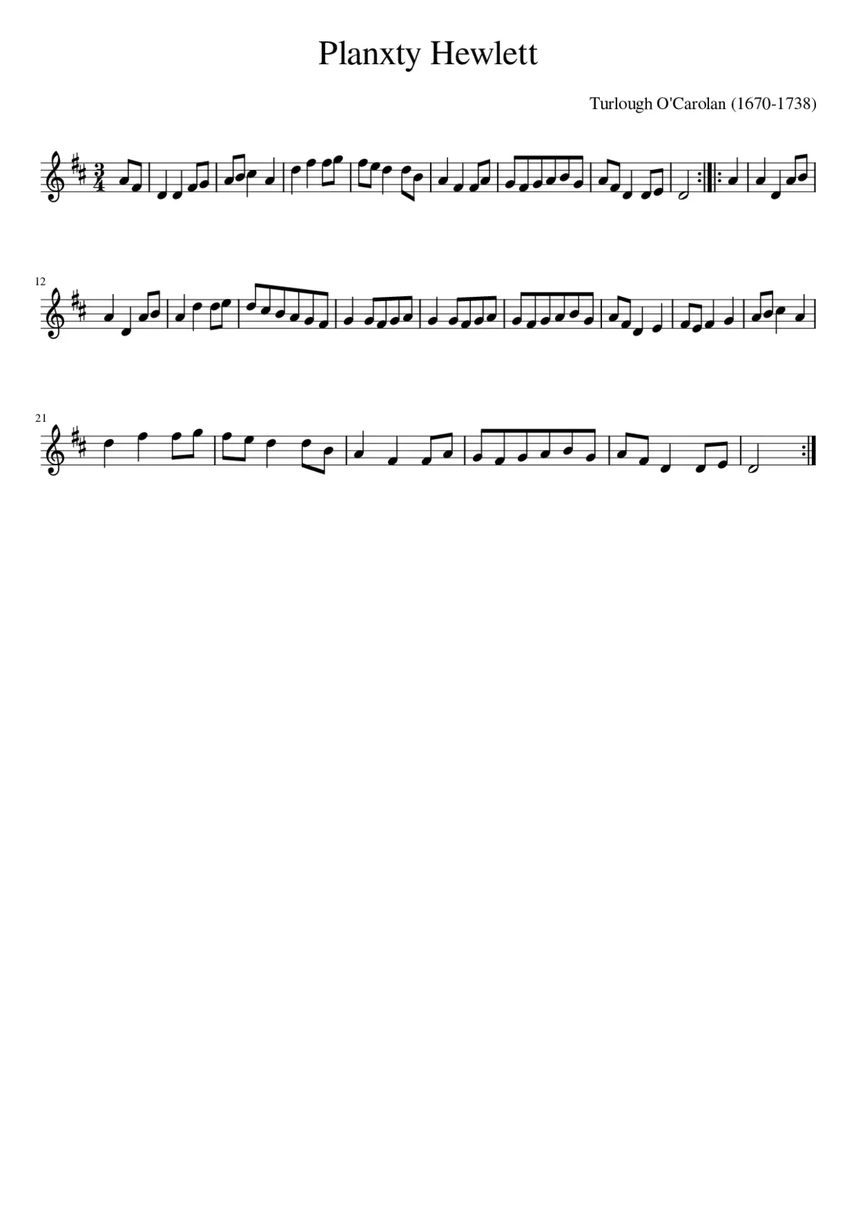 Planxty Hewlett - Page 1