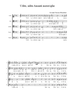 Udite, udite Amanti meraviglie