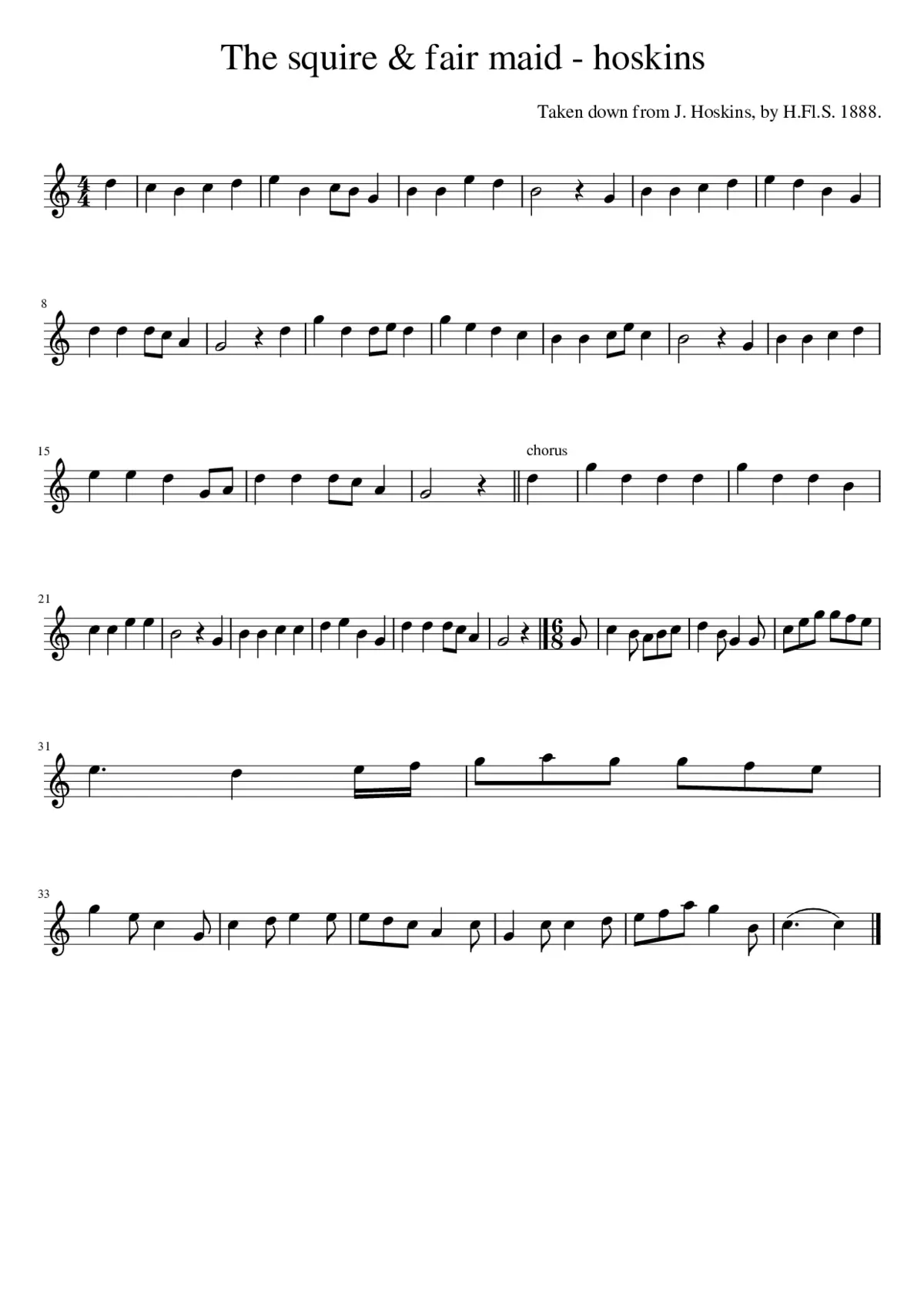 The squire & fair maid - hoskins - Page 1