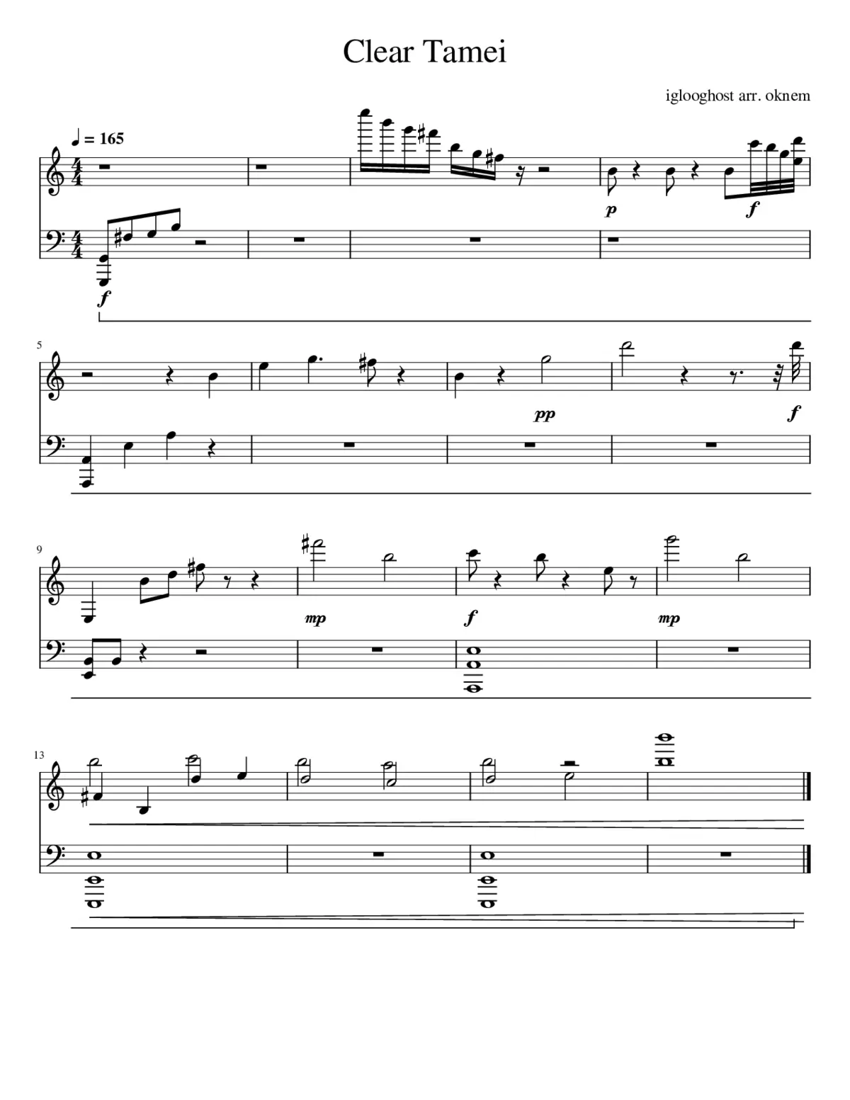 Clear Tamei - Page 1