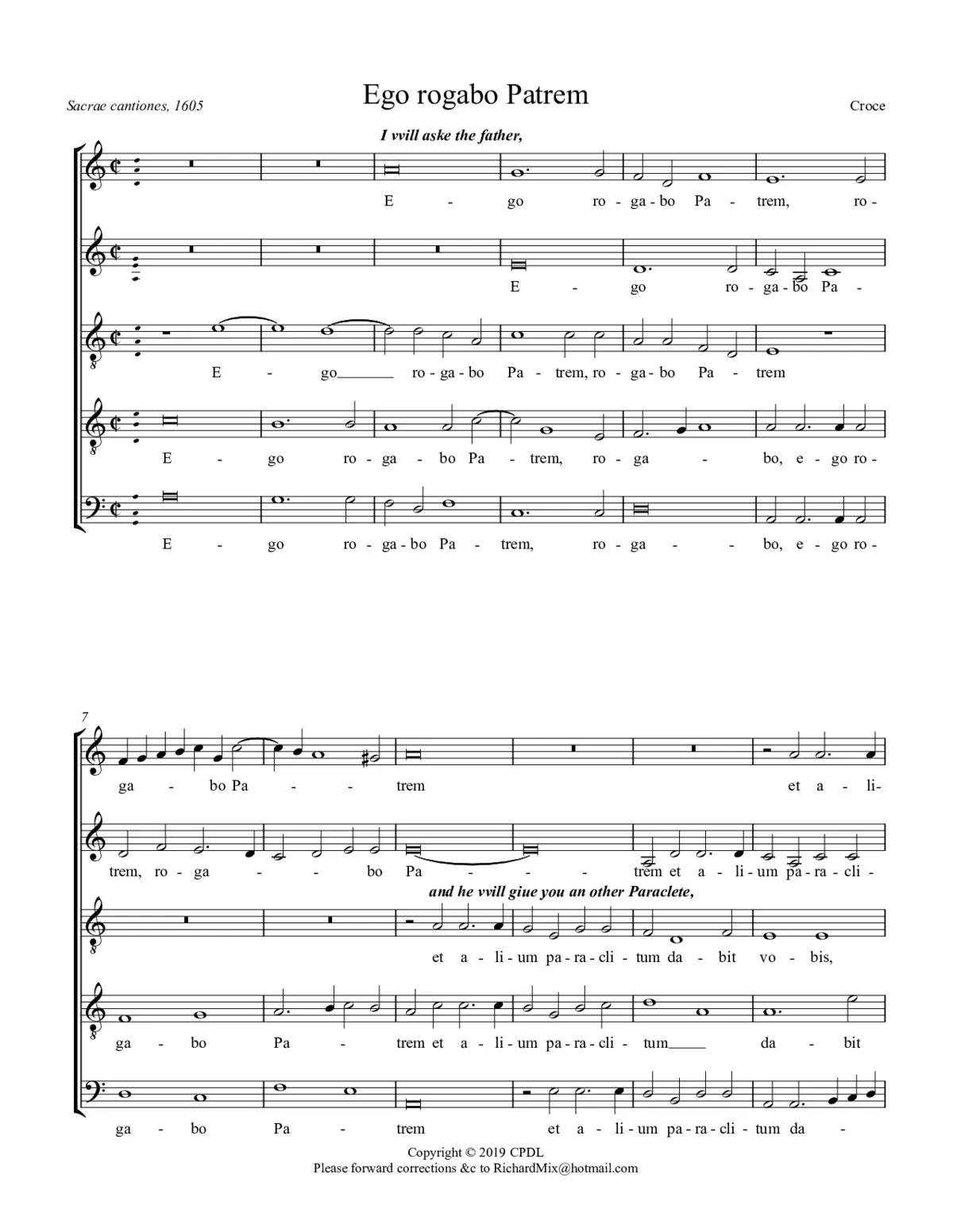 Ego rogabo Patrem - Page 1