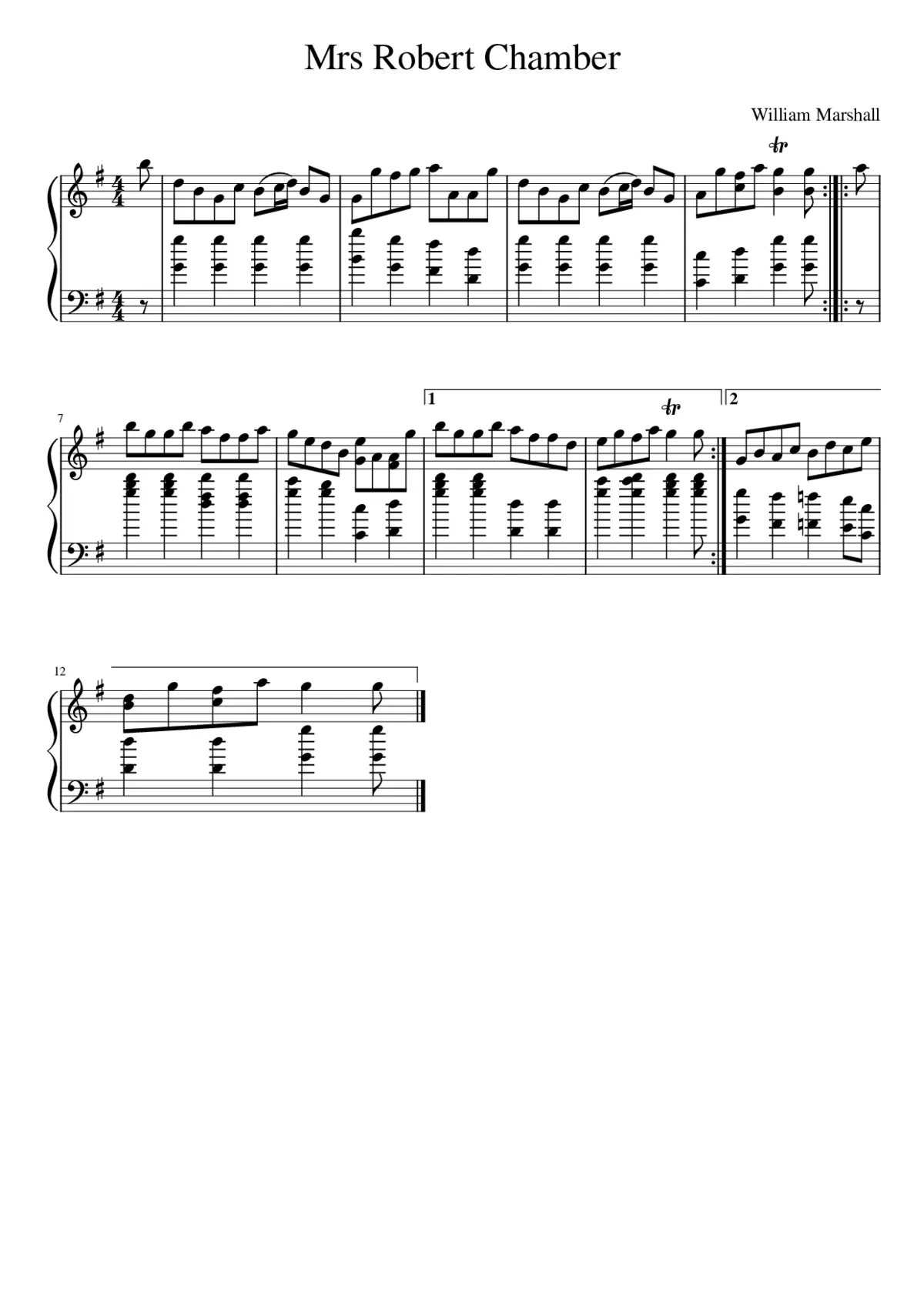 Mrs Robert Chamber - Page 1