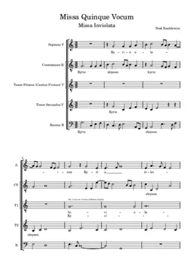 Missa Inviolata integra et casta