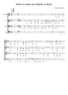 Amor io sento un respirar si dolce