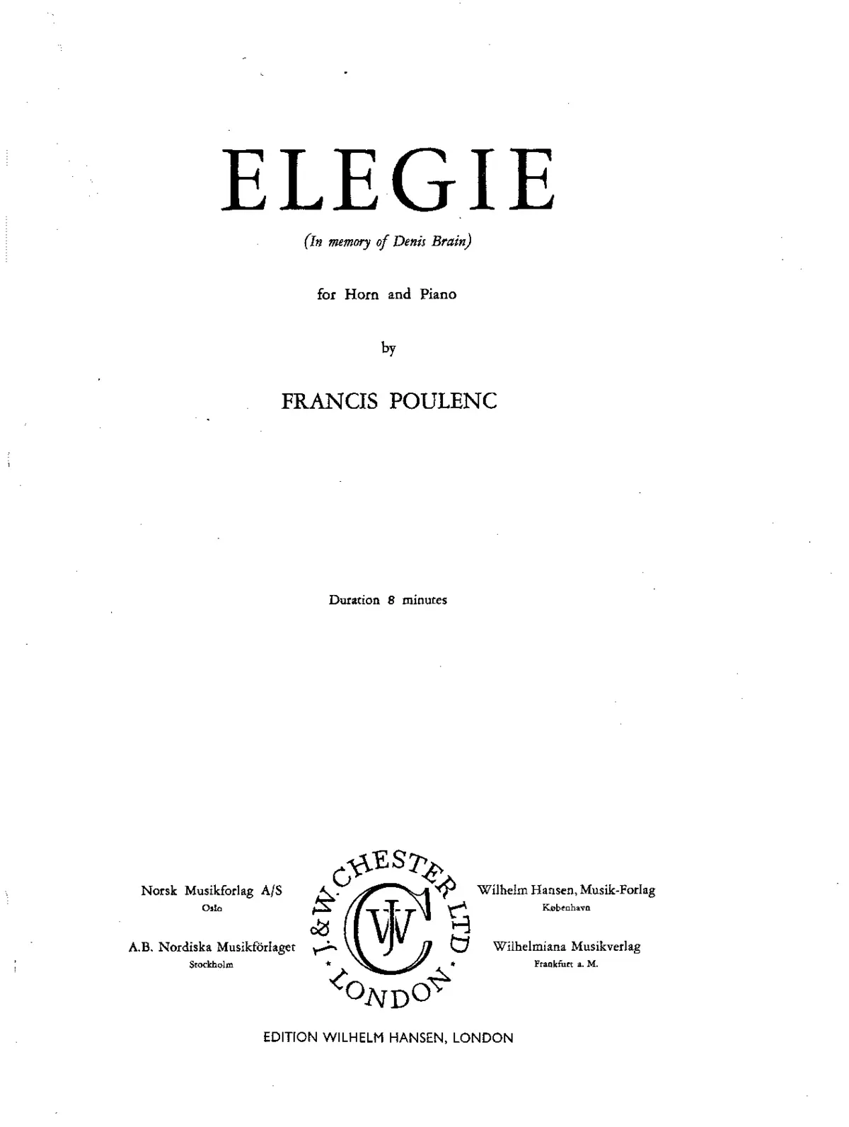 Elegie - Page 1