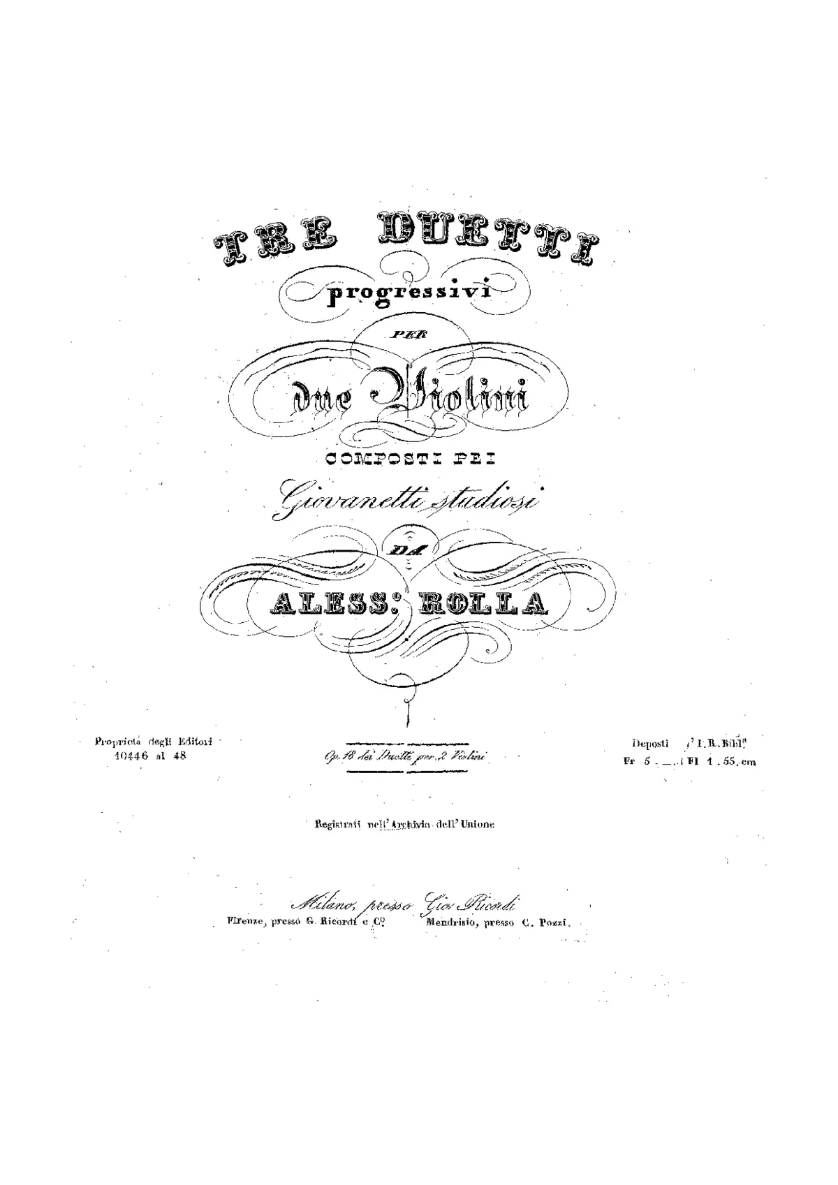 3 Duos for 2 Violins - Page 1