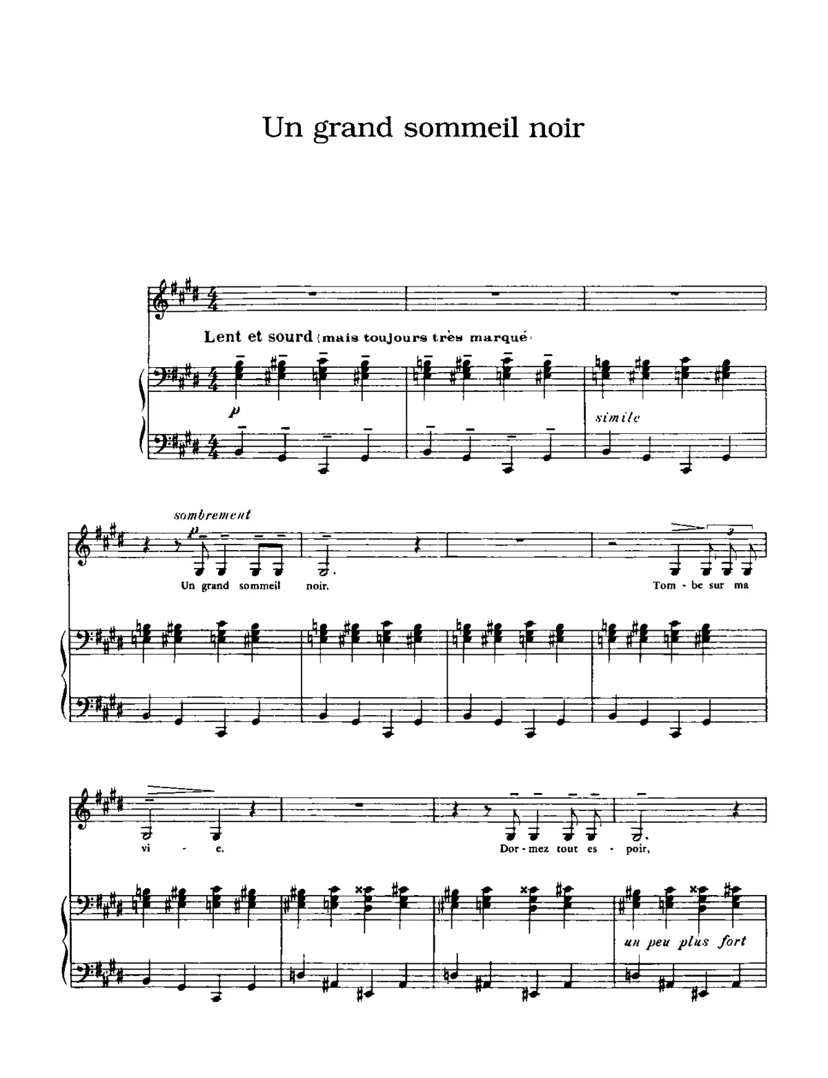 Un grand sommeil noir - Page 1