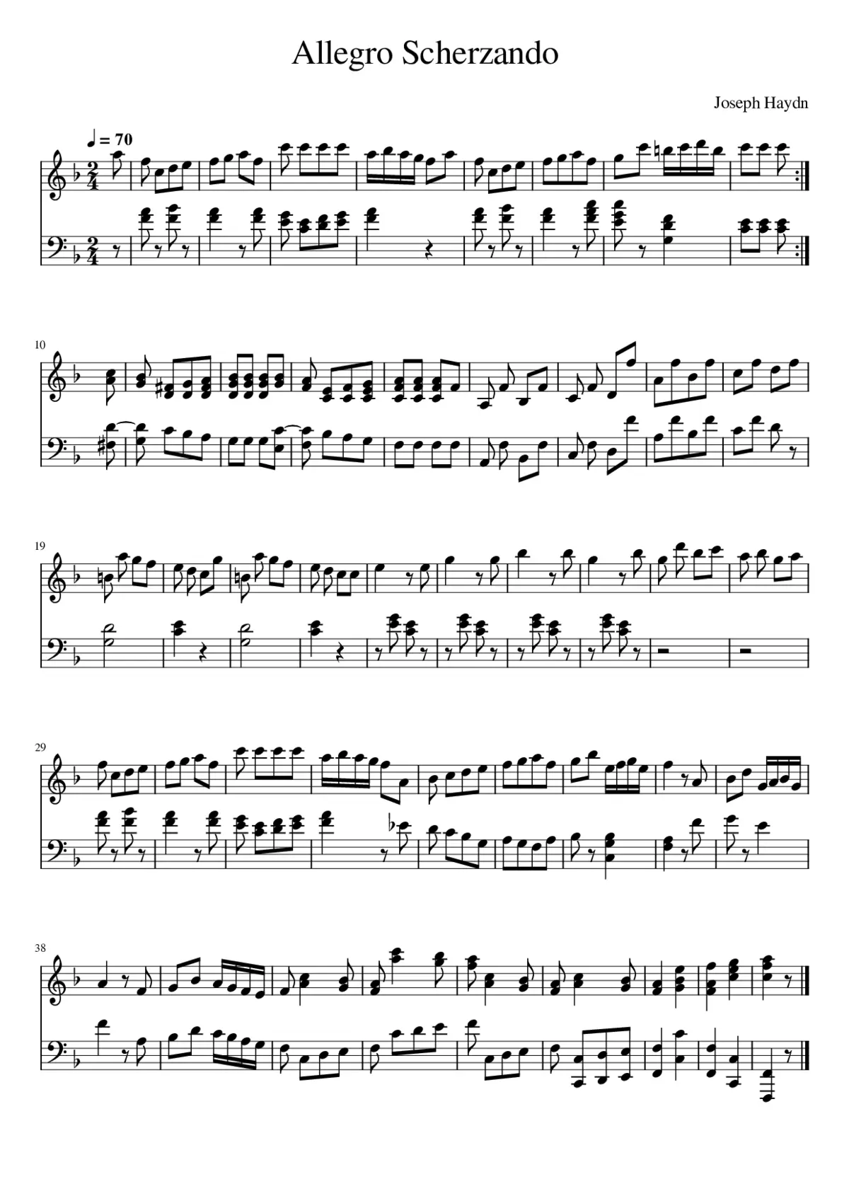 Allegro Scherzando - Page 1