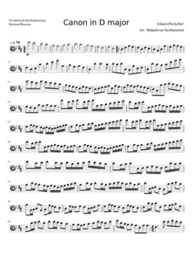 Canon and Gigue in D major P.37