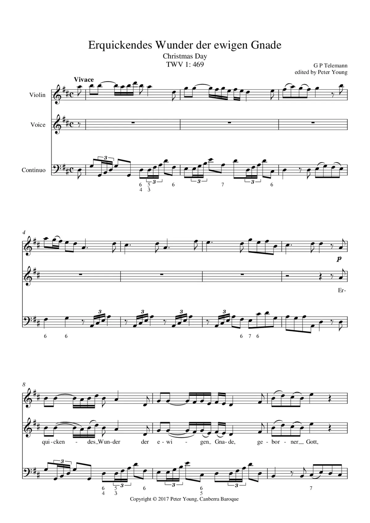 Erquickendes Wunder der ewigen Gnade - Page 1